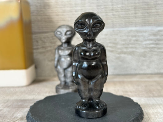 Silver Sheen Obsidian Alien