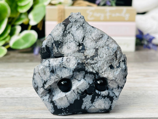 Crystal Buddie | Snowflake Obsidian