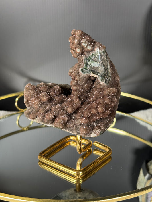 Chocolate Amethyst Formation on Stand