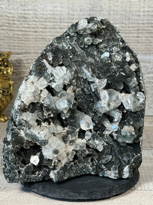 Chalcedony Apophyllite Specimen Freeform
